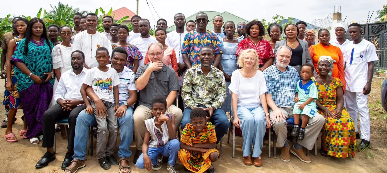 The GraceInspired outreach team and community members gathered for a group photograph
